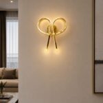 Aplică LED RFAN Model B811G, 3 Tipuri de Lumină, 34W, Auriu