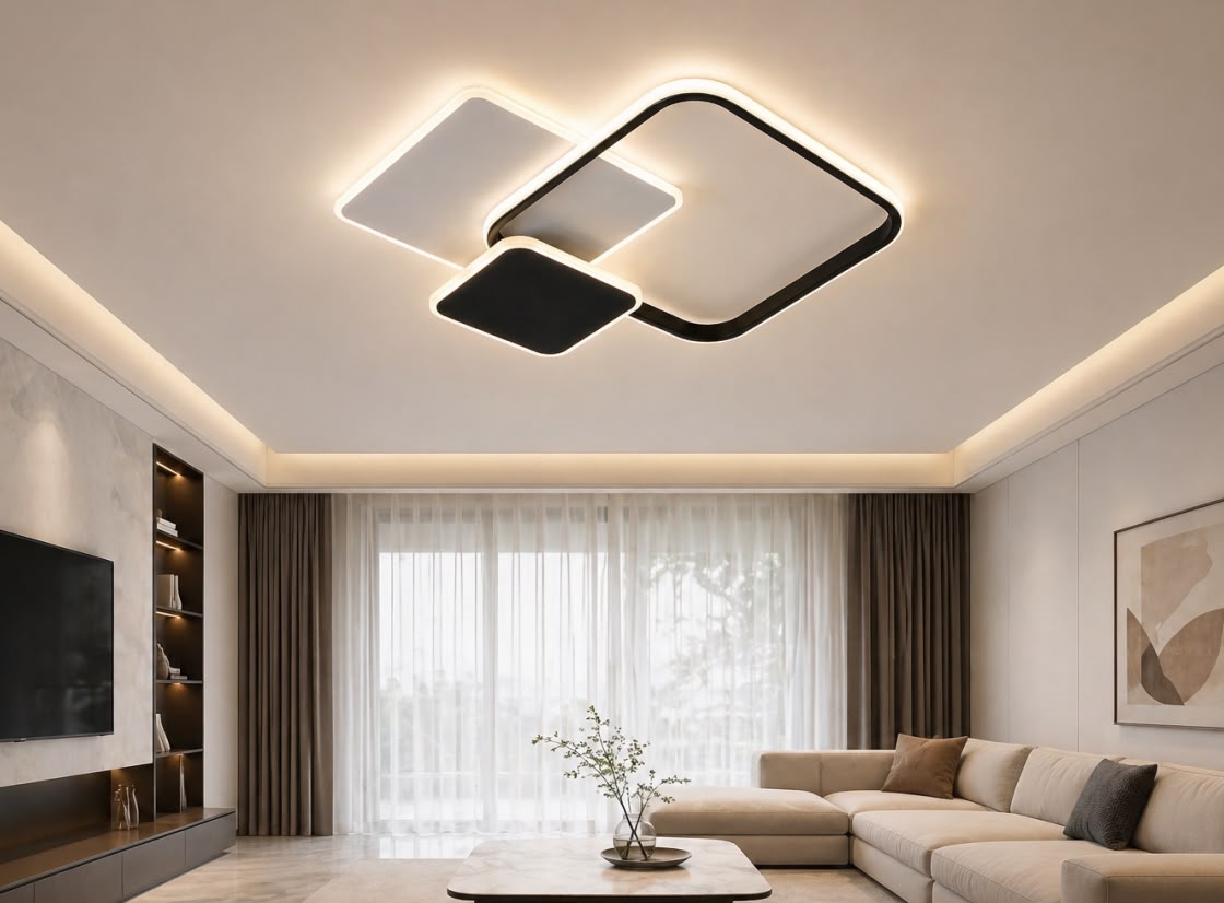 produs-1786552678573 Lustră LED cu Telecomandă SE-C 5202 SQ - imagine 1