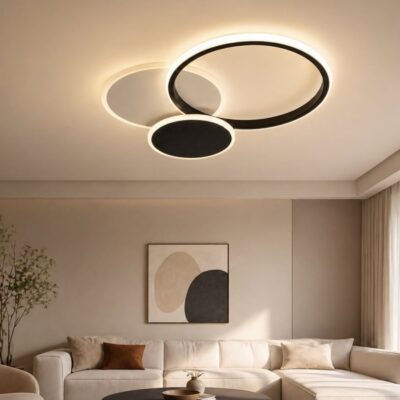 Lustră LED cu Telecomandă SE-C 5202RD – 50W, 3 Temperaturi de Culoare