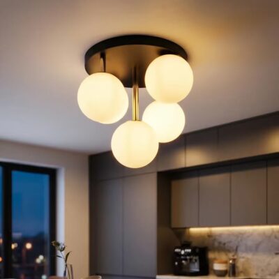 Lustră Modernă 4 Globuri Opale CV014-5