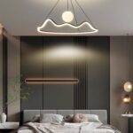 Lustră LED cu Telecomandă – Model Munte cu Glob