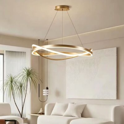 Lustră LED cu Telecomandă Gold 480mm – 110W