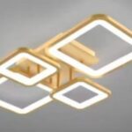 Lustră LED cu Telecomandă, Gold – D131/4GD