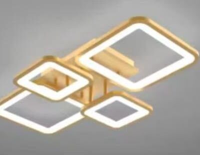 Lustră LED cu Telecomandă, Gold – D131/4GD