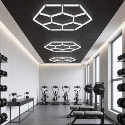 Lustră LED Hexagonală 90W