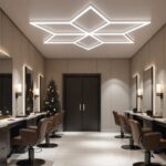 Lustră LED Hexagonală Stea 117W