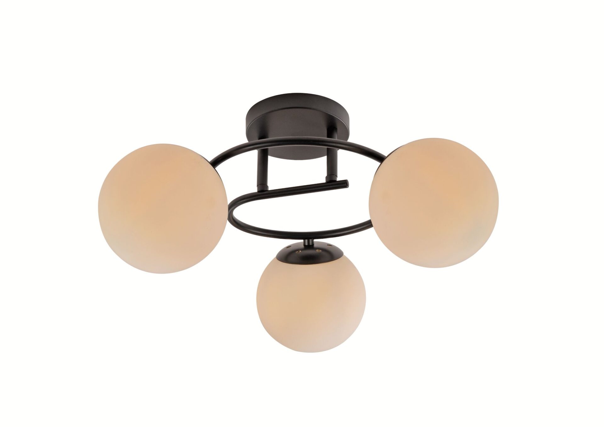 produs-1790218149472 Lustră cu 3 Globuri Opale, Suport Negru – 6530/3BK - imagine 1