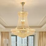 Candelabru Cristal Gold 300mm