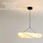 Lustră LED Suspendată YCM916 – Design Marmură 400mm