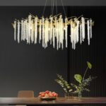 Candelabru Cristal 1200mm Gold